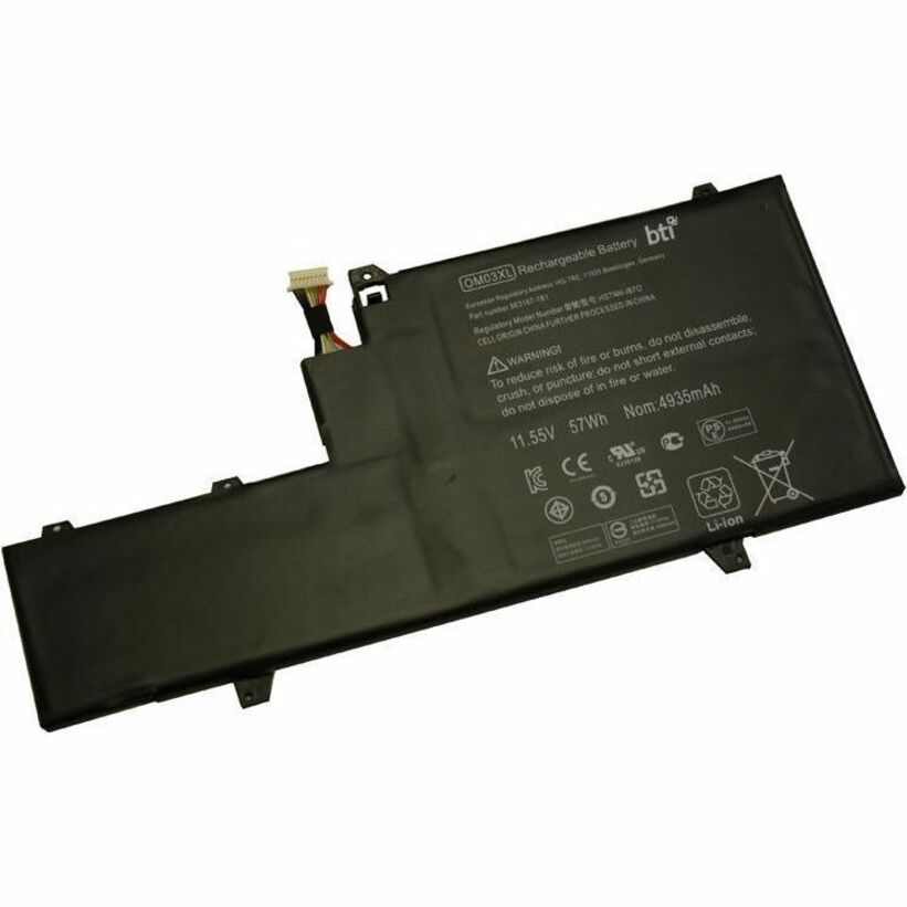 BTI 863280-855-BTI 11.55V 57WHR LI-ION BATTERY 863280-855, OM03057XL-PL, OM03XL ELITEBOOK