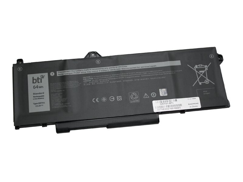 BTI - Notebook battery (equivalent to: Dell GRT01, Dell R05P0, Dell 0R05P0, Dell CN-0R05P0, Dell 0VXD57, Dell 00P3TJ) - lithium GRT01-BTI