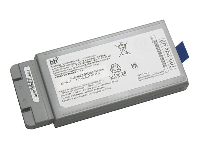 BTI - Notebook battery (equivalent to: Panasonic FZ-VZSU1XU) - lithium ion - 6-cell - 6300 mAh - 68 Wh FZ-VZSU1XU-BTI