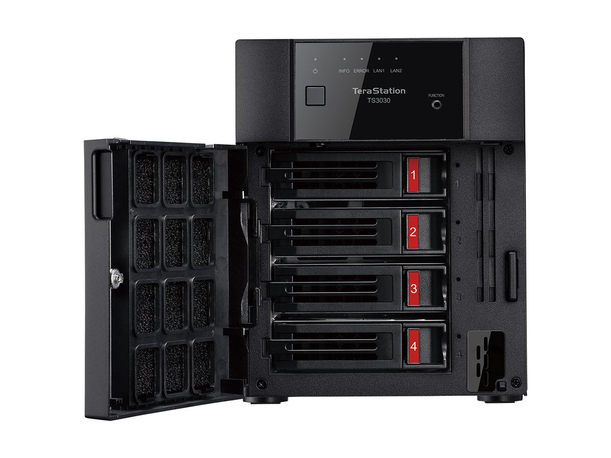 BUFFALO TeraStation 3030 Series TS3430DN - NAS server - 4 bays - 16 TB - HDD 4 TB x 4 - RAID 1, RAID 0, JBOD, 5, 6, 10 - RAM TS3430DN1604