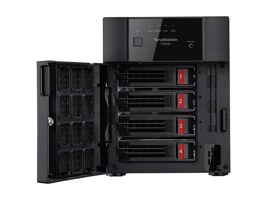BUFFALO TeraStation 3030 Series TS3430DN - NAS server - 4 bays - 4 TB - HDD 2 TB x 2 - RAID 1, RAID 0, JBOD, 5, 6, 10 - RAM 2 TS3430DN0402