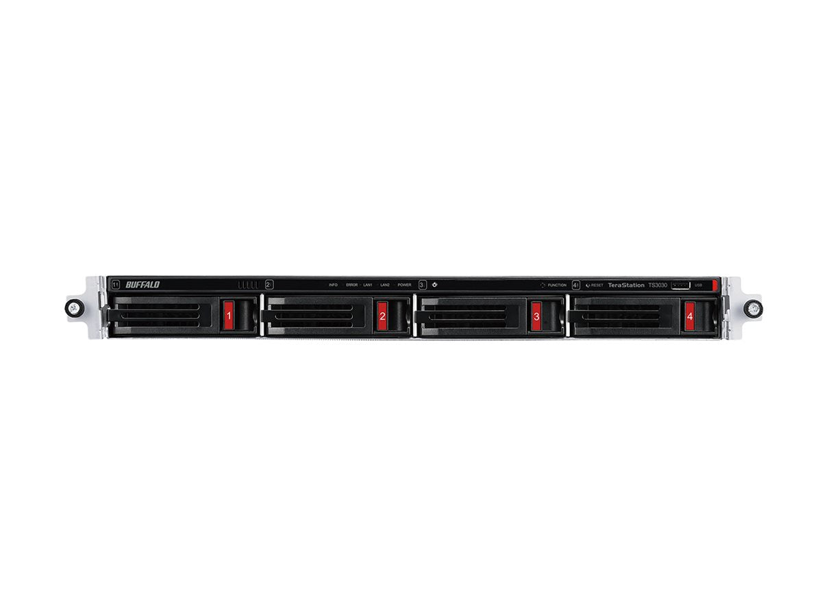 BUFFALO TeraStation 3030 Series TS3430RN - NAS server - 4 bays - 16 TB - rack-mountable - HDD 8 TB x 2 - RAID 1, RAID 0, JBOD, TS3430RN1602