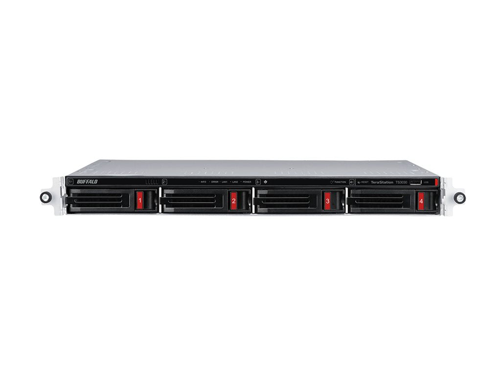 BUFFALO TeraStation 3030 Series TS3430RN - NAS server - 4 bays - 4 TB - rack-mountable - HDD 2 TB x 2 - RAID 1, RAID 0, JBOD, TS3430RN0402
