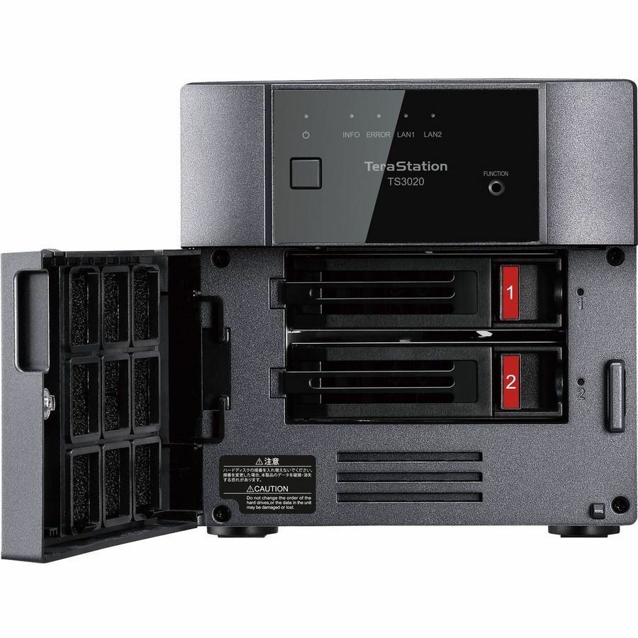 BUFFALO TeraStation 3220DN 2-Bay Desktop NAS 16TB (2x8TB) with HDD NAS Hard Drives
