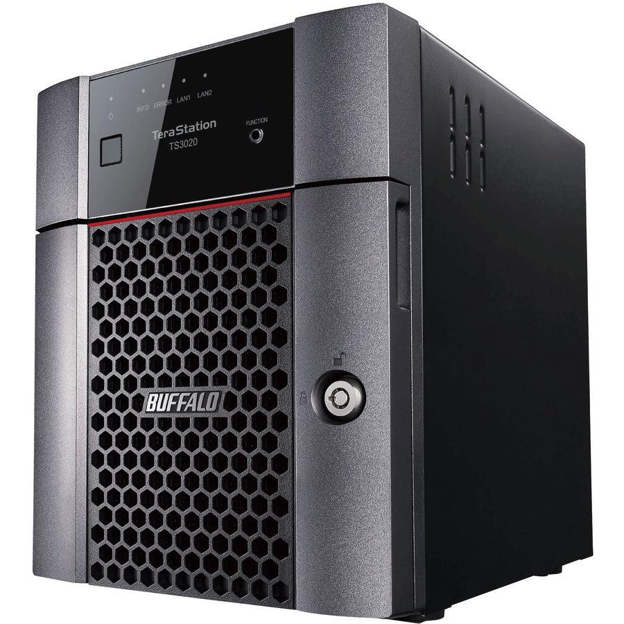 BUFFALO TeraStation 3420DN 4-Bay Desktop NAS 4TB (2x2TB) with HDD NAS Hard Drives Included 2.5GBE / Computer Network Attached Storage / Private Cloud / NAS Storage/ Network Storage / File Server