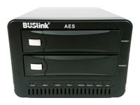 BUSlink - Hard drive array - 15 TB - 2 bays - SSD 7.5 TB x 2 - USB 3.2 Gen 2, SATA 6Gb/s (external) - TAA Compliant CSX15TB2SDG2KKB
