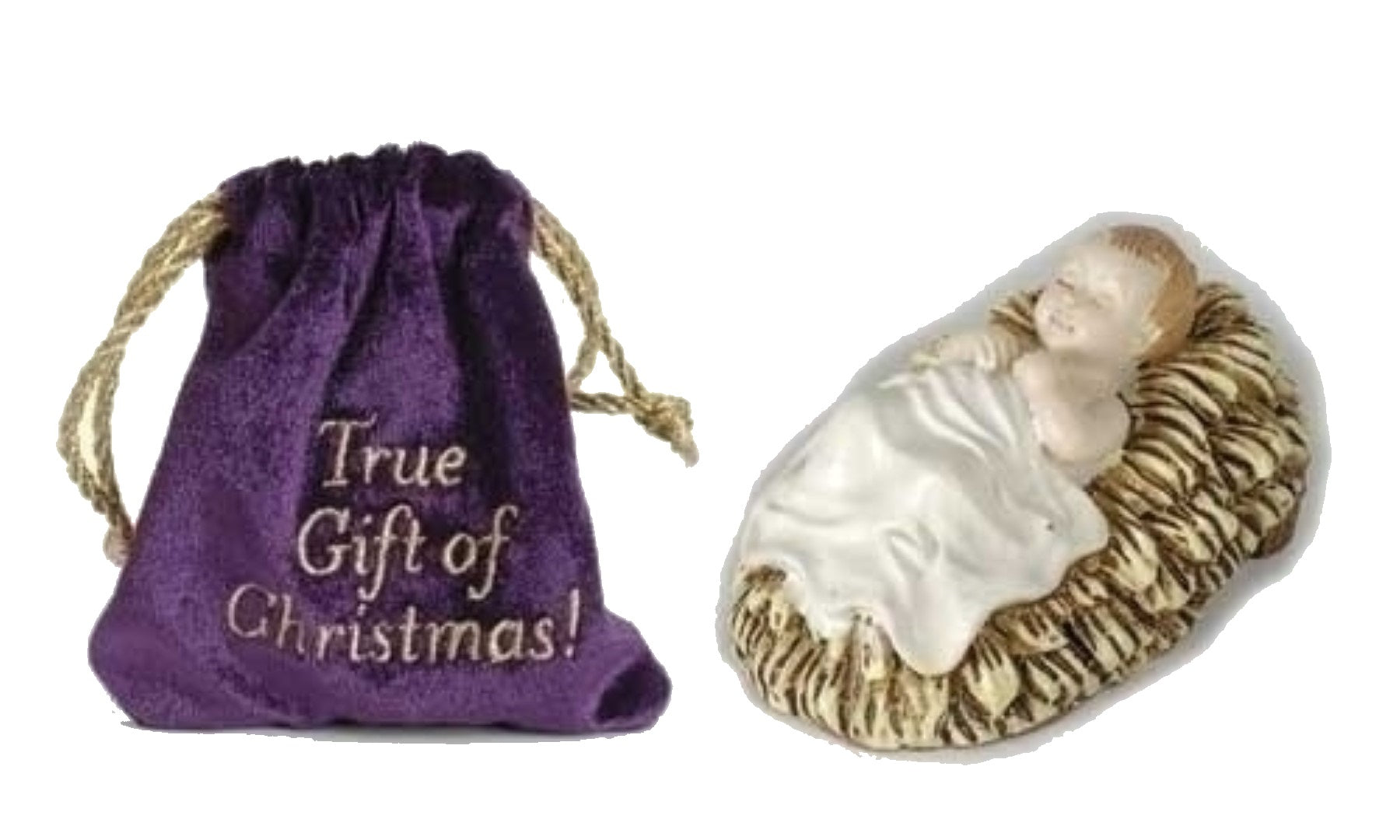 Baby Jesus in Pouch - The True Gift of Christmas