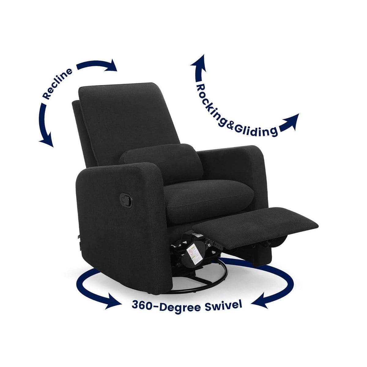 Babygap Cloud Recliner Jet Black LiveSmart Evolve Fabric