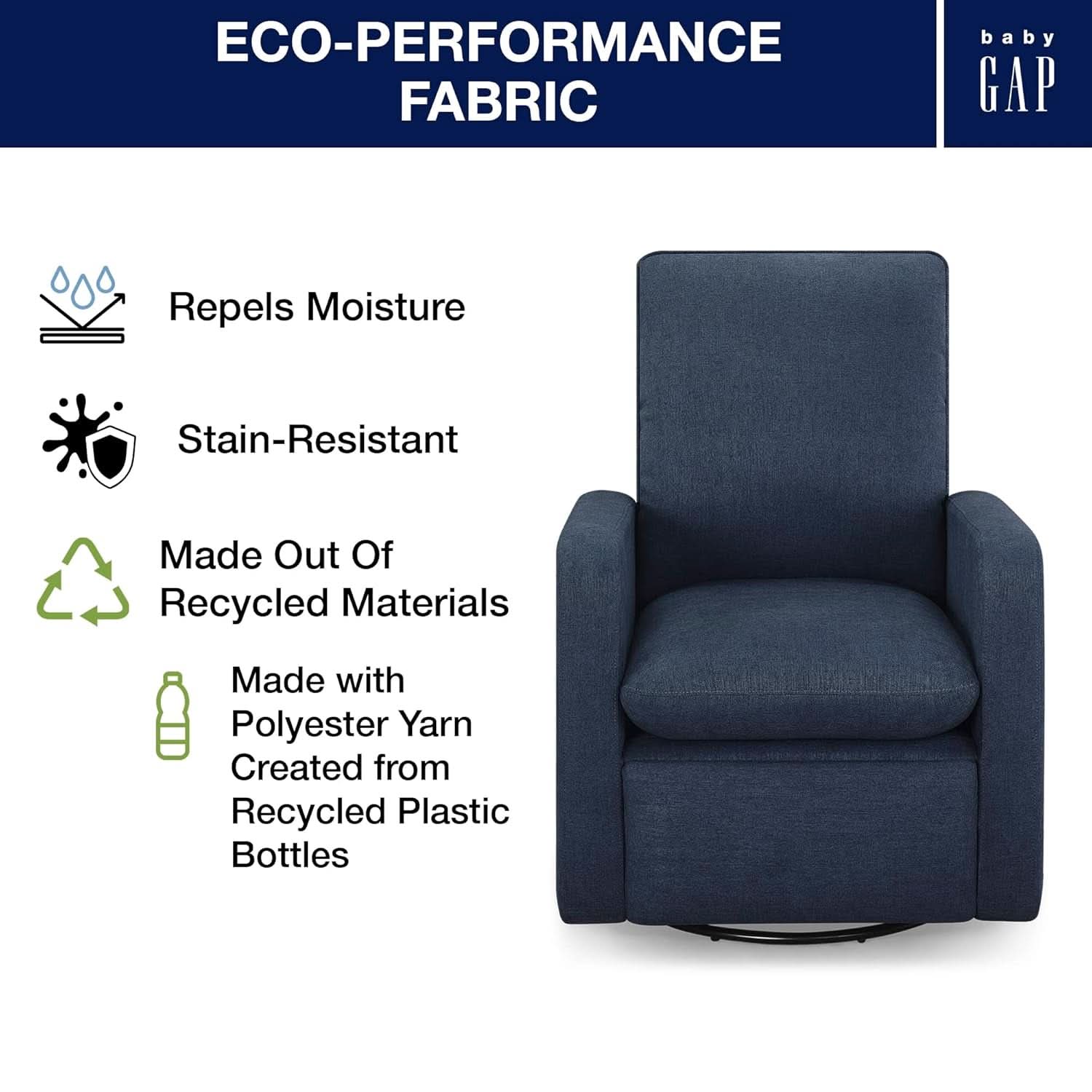 Babygap Cloud Recliner Sailor Livesmart Evolve Fabric