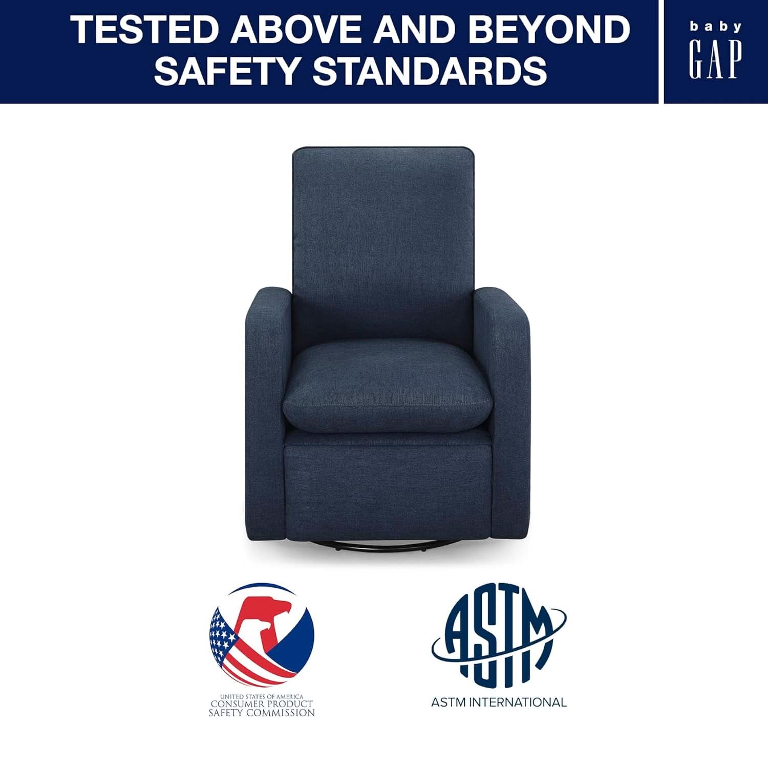 Babygap Cloud Recliner Sailor Livesmart Evolve Fabric