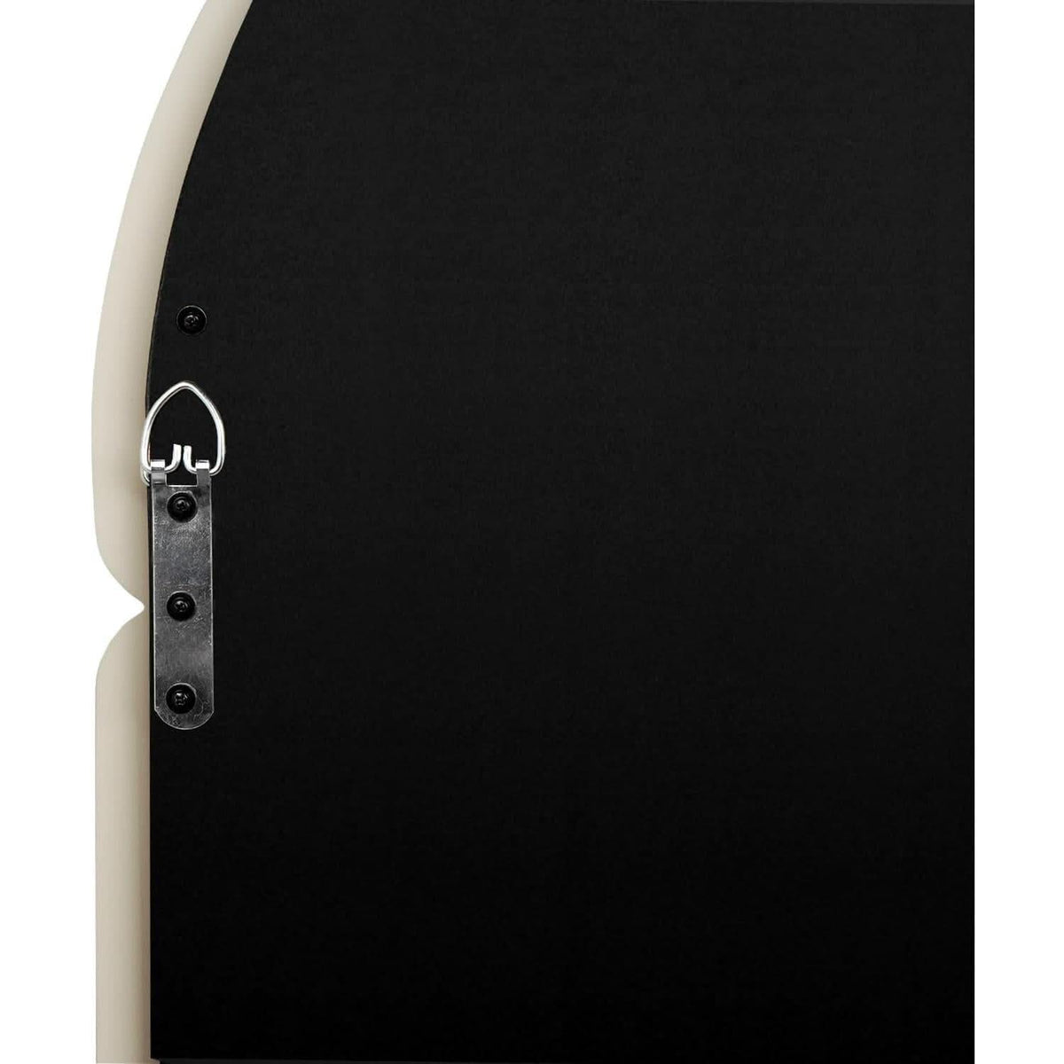 Bagel Shaped Wall Mirror Cream White 32x23 Candy Color