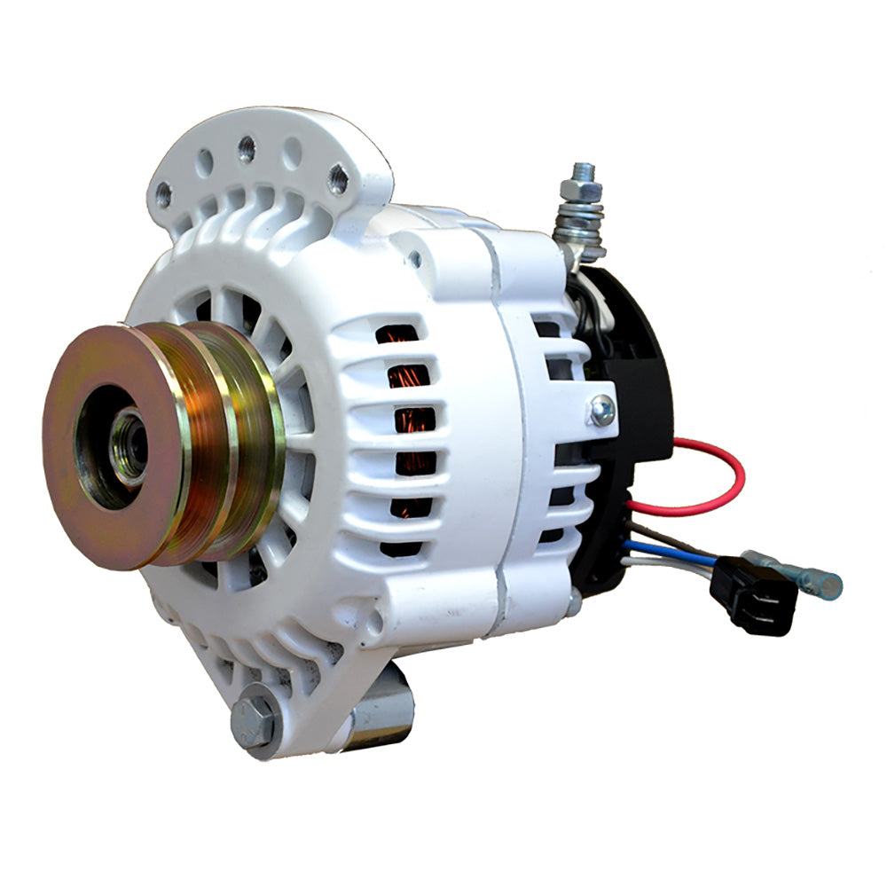 Balmar Alternator 120 AMP 12V 1-2" Single Foot Spindle Mount Dual Vee Pulley w/Isolated