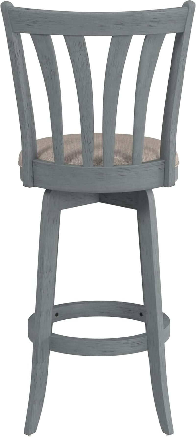 Bar Height Swivel Stool 30 Inch Blue Wire Brush Finish