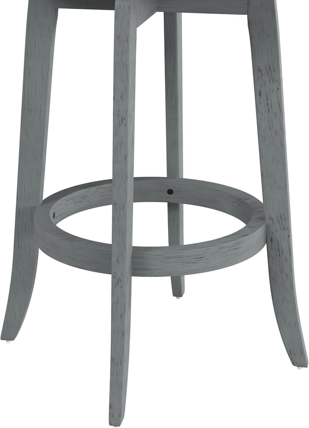 Bar Height Swivel Stool 30 Inch Blue Wire Brush Finish