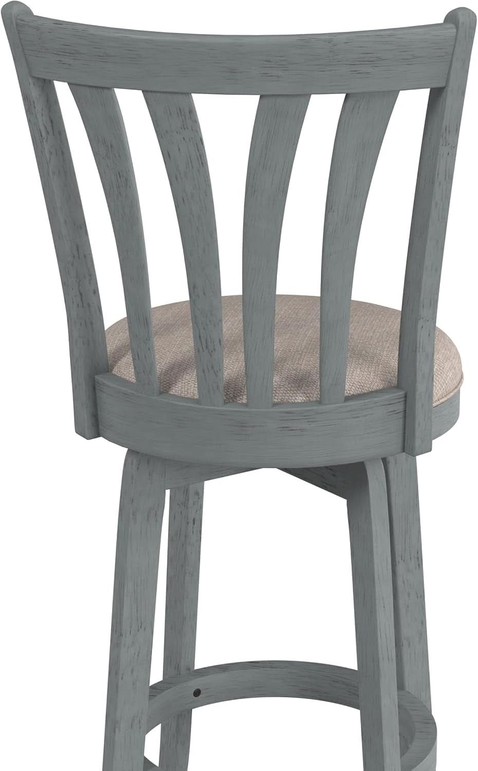 Bar Height Swivel Stool 30 Inch Blue Wire Brush Finish