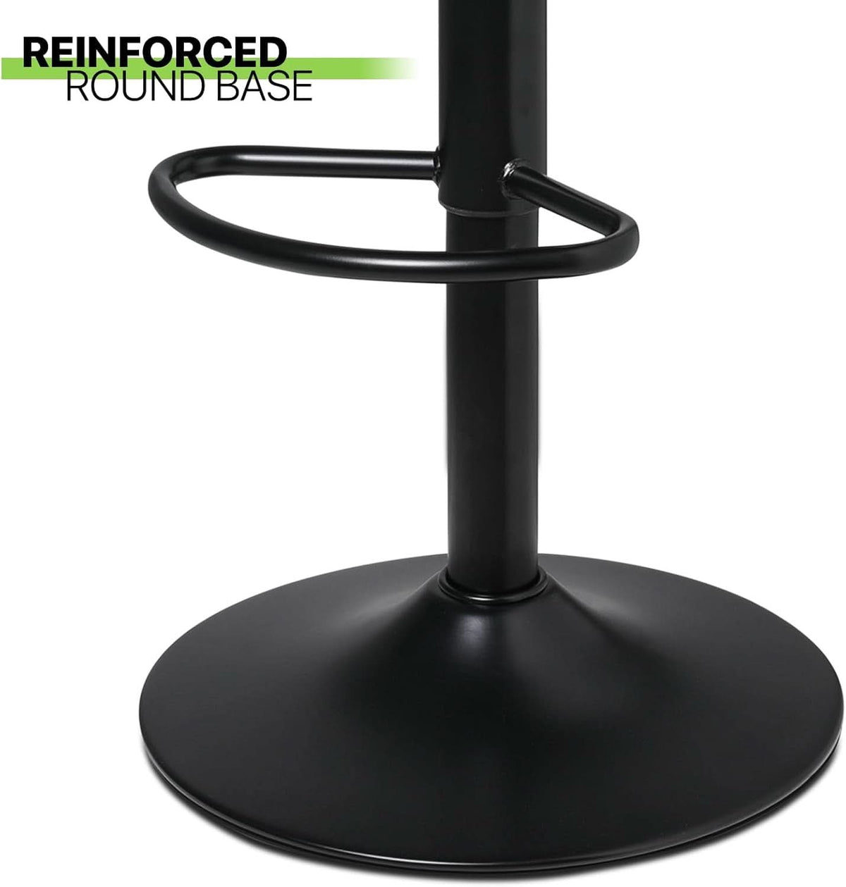Bar Stools Set Of 2 Adjustable Counter Height PU Leather