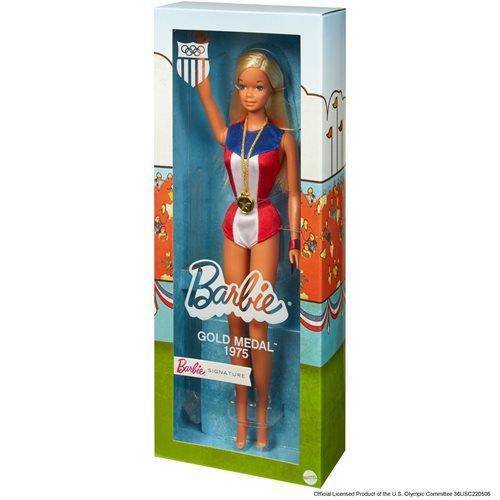 Barbie 1975 Gold Medal Reproduction Doll for Collectors & Kids