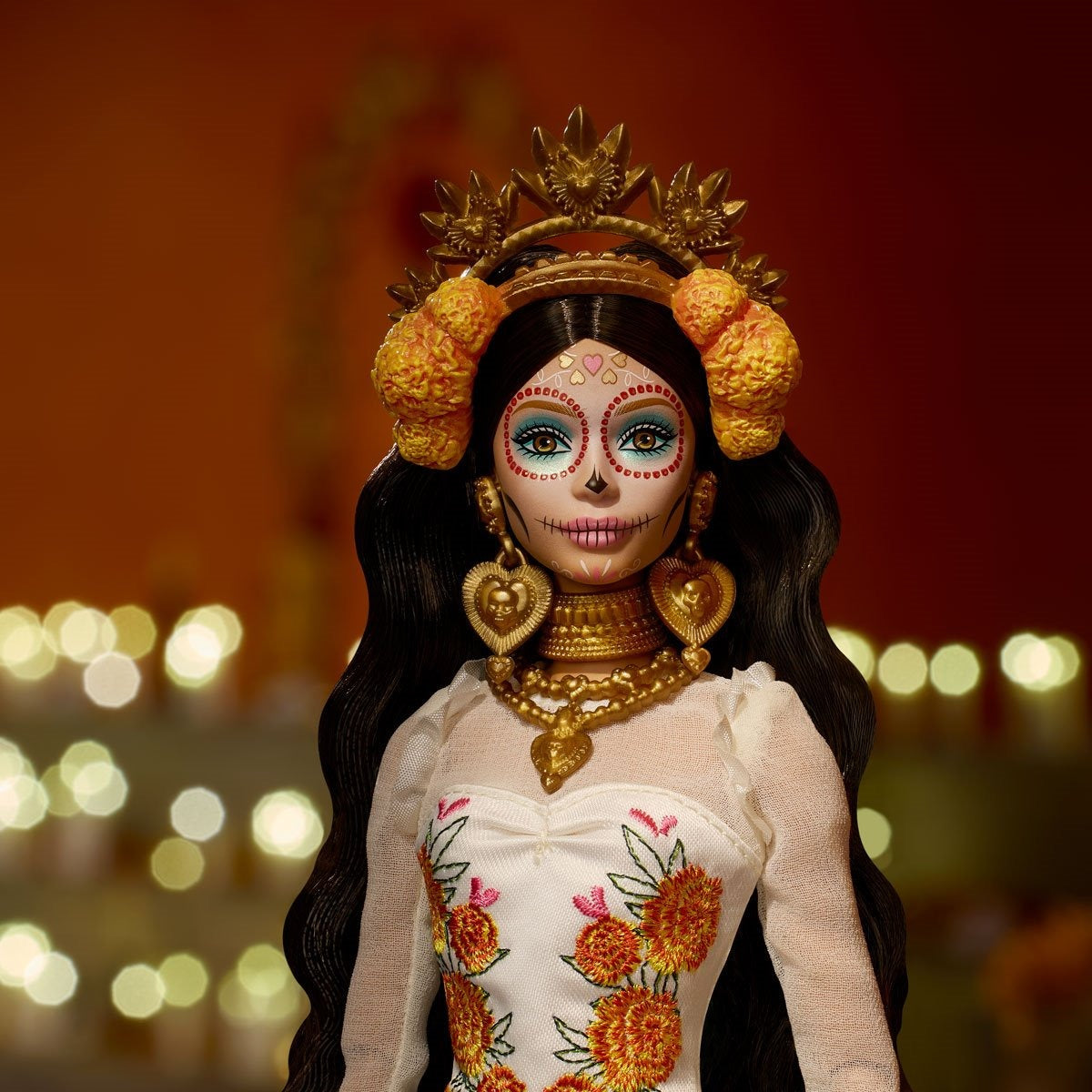 Barbie 2025 Día de Muertos Doll with Articulated Poses for Collectors & Kids