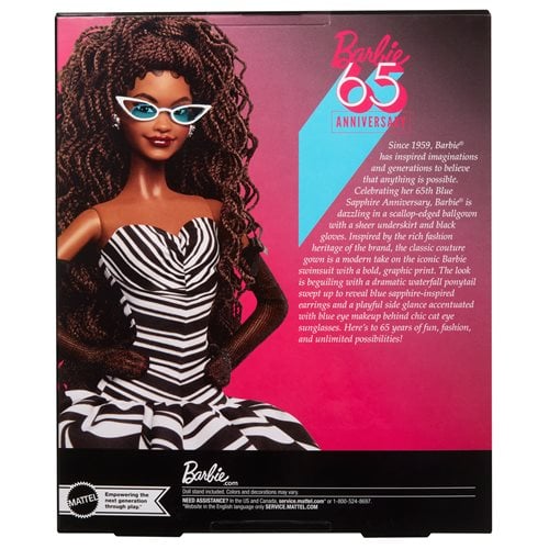 Barbie 65th Blue Sapphire Anniversary Doll – Elegant Collectible for Fans