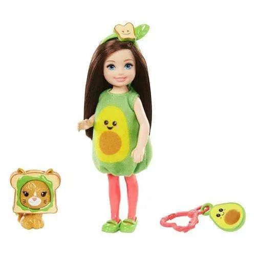 Barbie Club Chelsea Doll with Avocado Costume & Keychain for Kids