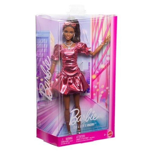 Barbie Deluxe Style Doll with Bendable Joints & Accessories for Kids