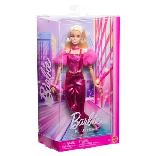 Barbie Deluxe Style Doll with Bendable Joints & Accessories for Kids