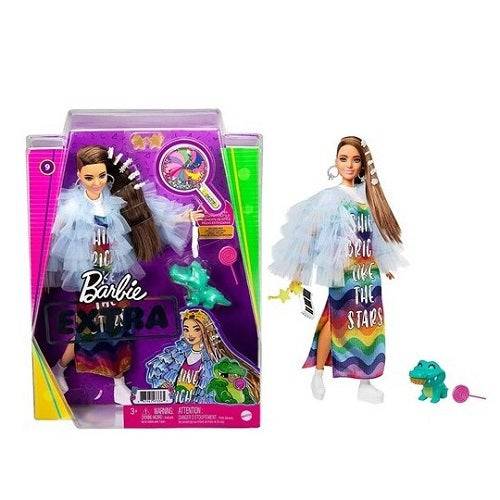 Barbie Extra Doll with Pet – Bold Fashion for Kids 3+