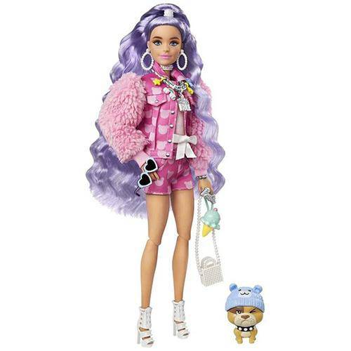 Barbie Extra Doll with Pet – Bold Fashion for Kids 3+
