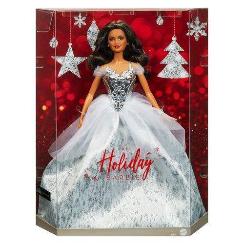 Barbie Holiday 2021 Doll Brunette – Sparkling Festive Gift for Kids 6+