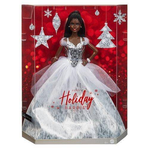 Barbie Holiday 2021 Doll Dark Hair – Collectible Gift for Kids 6+