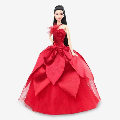 Barbie Holiday Doll 2022 Collectible with Stand for Kids 6+
