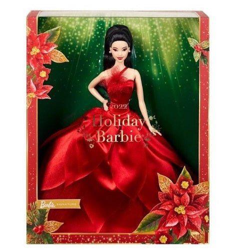 Barbie Holiday Doll 2022 Collectible with Stand for Kids 6+