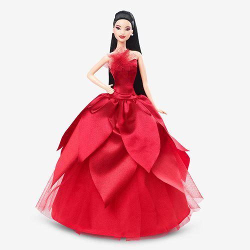 Barbie Holiday Doll 2022 Collectible with Stand for Kids 6+