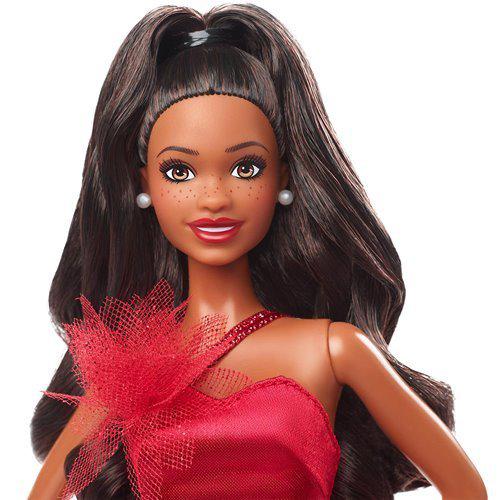 Barbie Holiday Doll 2022 Collectible with Stand for Kids 6+