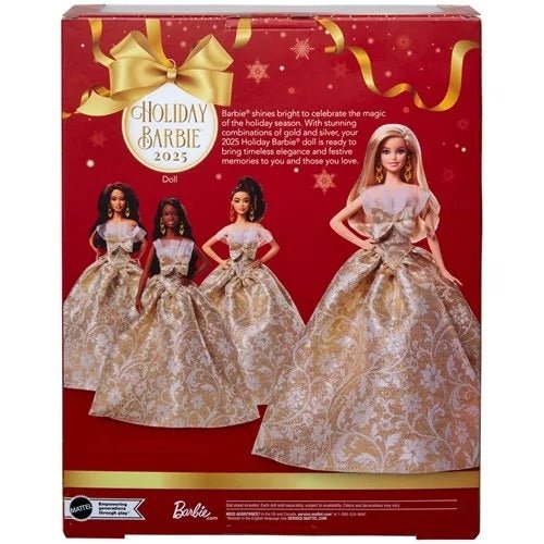 Barbie Holiday Doll 2025 – Elegant Festive Collectible for Kids 6+