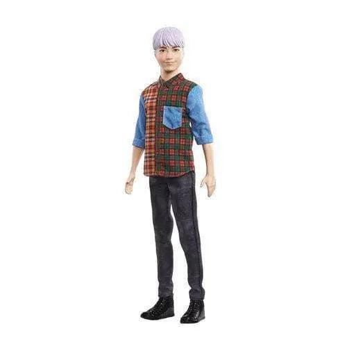 Barbie Ken Fashionistas Doll #154 with Sculpted Purple Hair for Kids