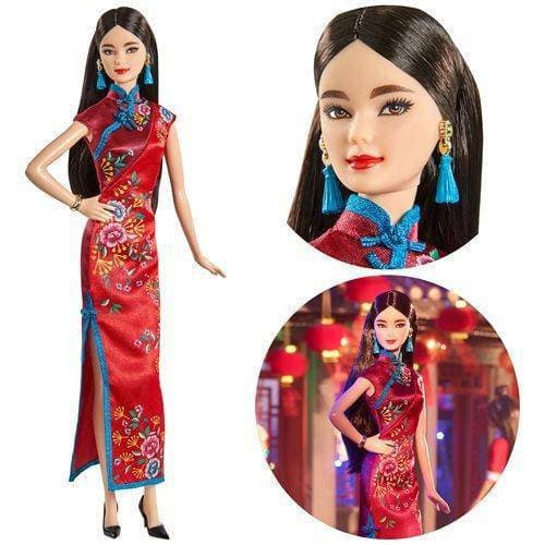 Barbie Lunar New Year Doll with Festive Outfit for Kids 3+