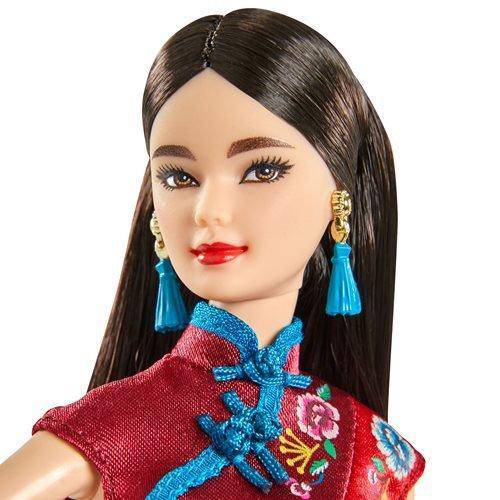 Barbie Lunar New Year Doll with Festive Outfit for Kids 3+