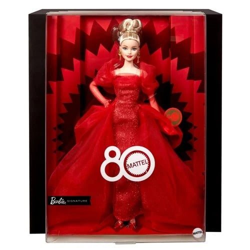 Barbie Mattel 80th Anniversary Doll with Stand – Collector’s Edition