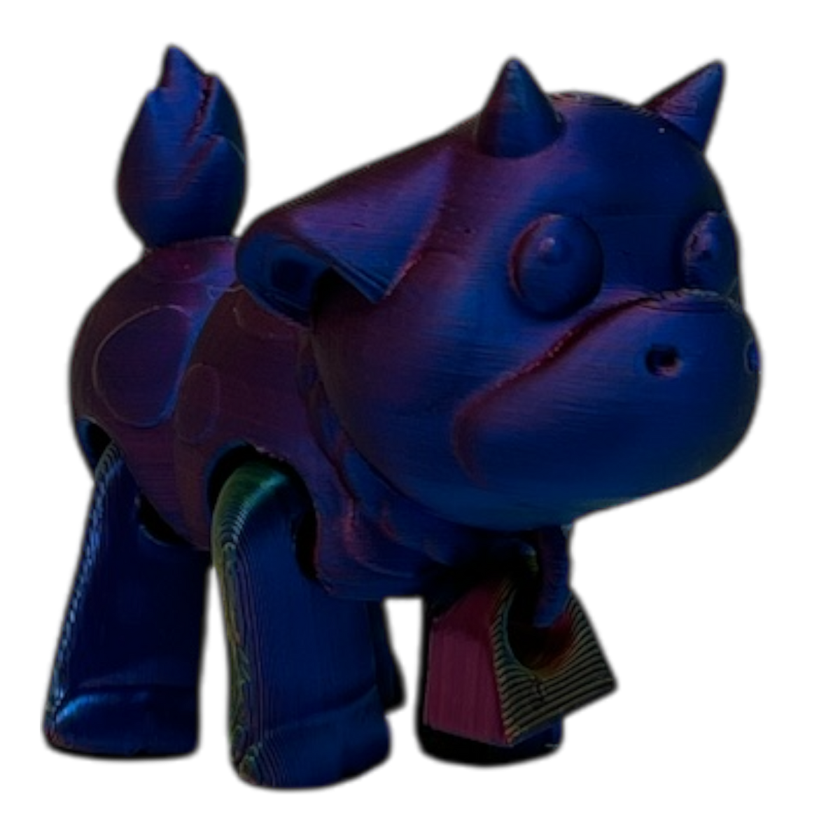 Barnyard Cow - Metallic Rainbow Color