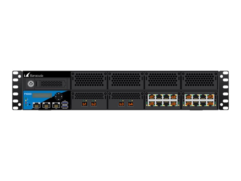 Barracuda CloudGen Firewall F-Series F1000B model CE0 - Firewall - cold spare - 10GbE - 2U - rack-mountable