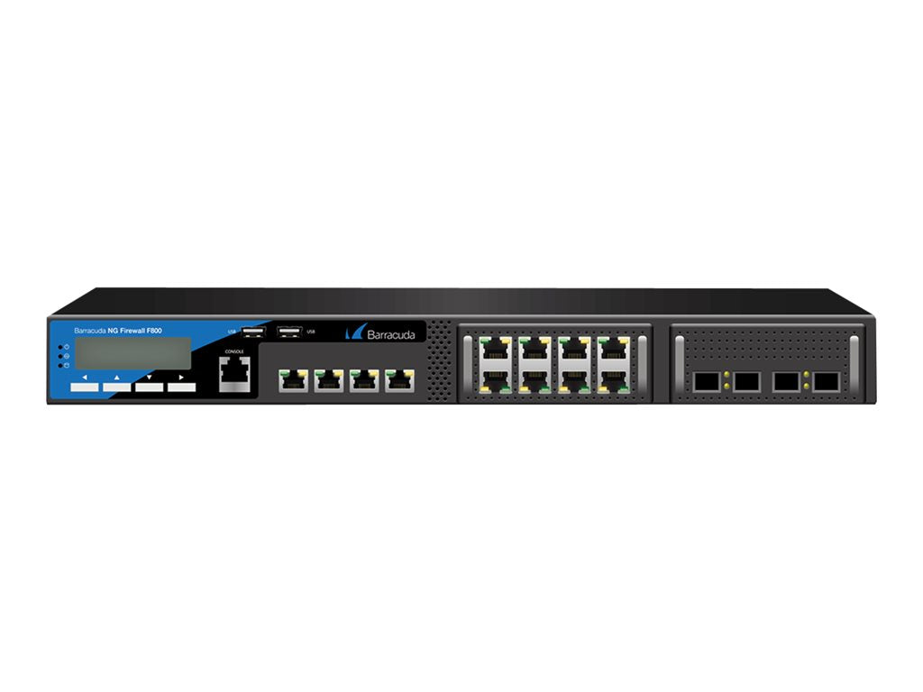 Barracuda CloudGen Firewall F-Series F800 model CCF - Firewall - 24 ports - 1GbE - 1U - Barracuda Pool Licensing -