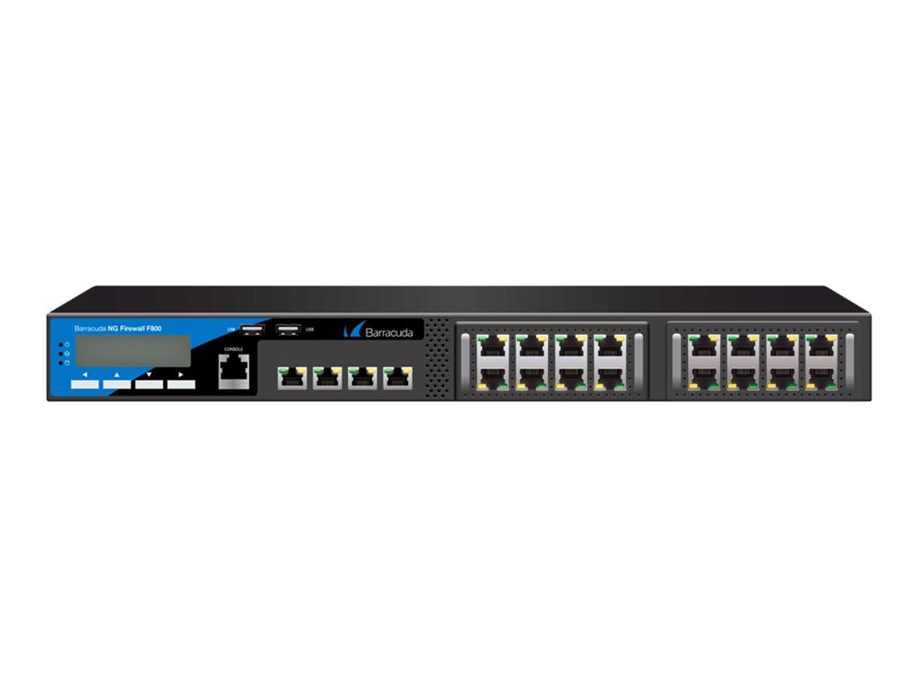 Barracuda NextGen Firewall F-Series F800.CCC - Security appliance - GigE - 1U - rack-mountable