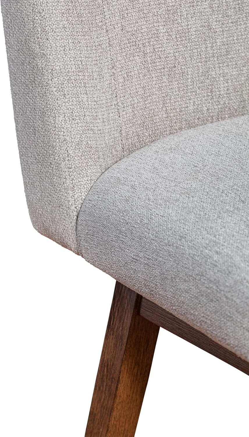 Basila 26 Inch Seat Height Swivel Bar Stool Taupe Fabric