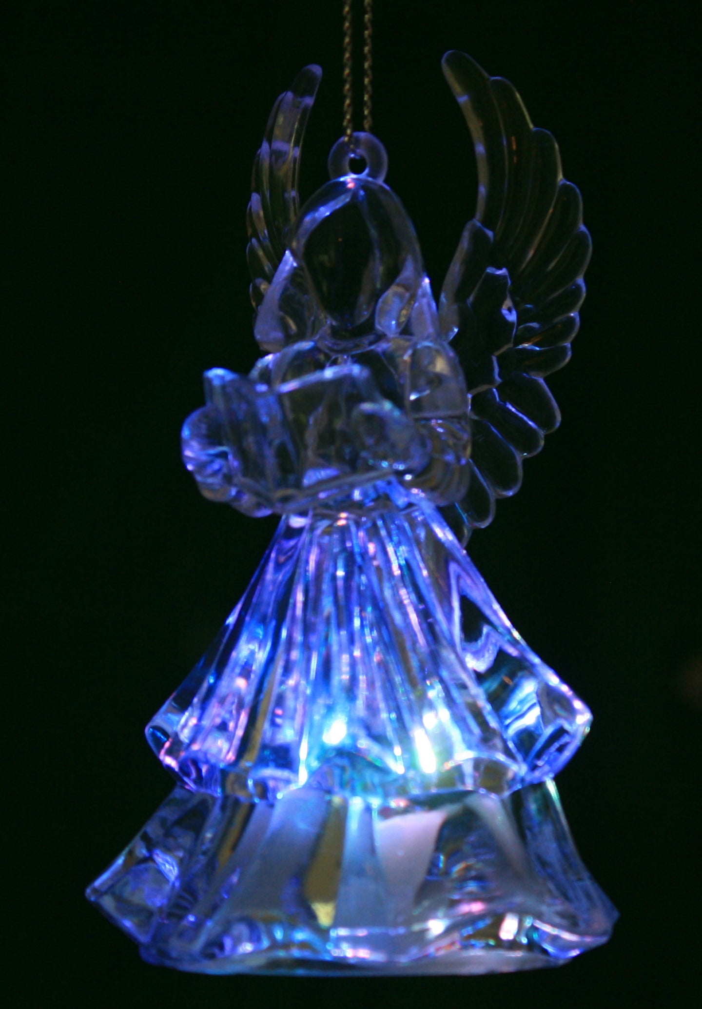 Battery-Operated LED Angel Ornament - Praying