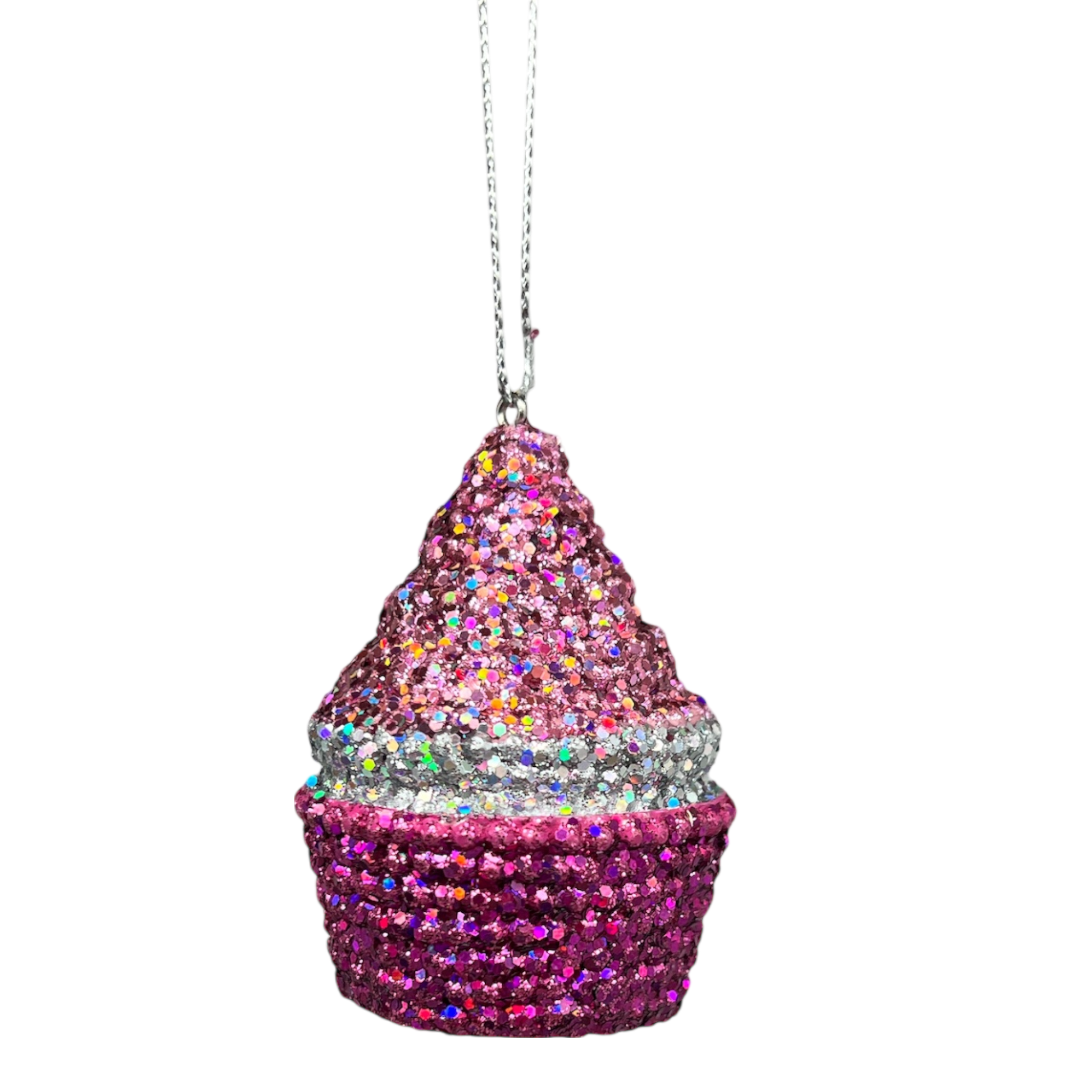Bedazzled Cupcake Ornament - Deliciously Charming