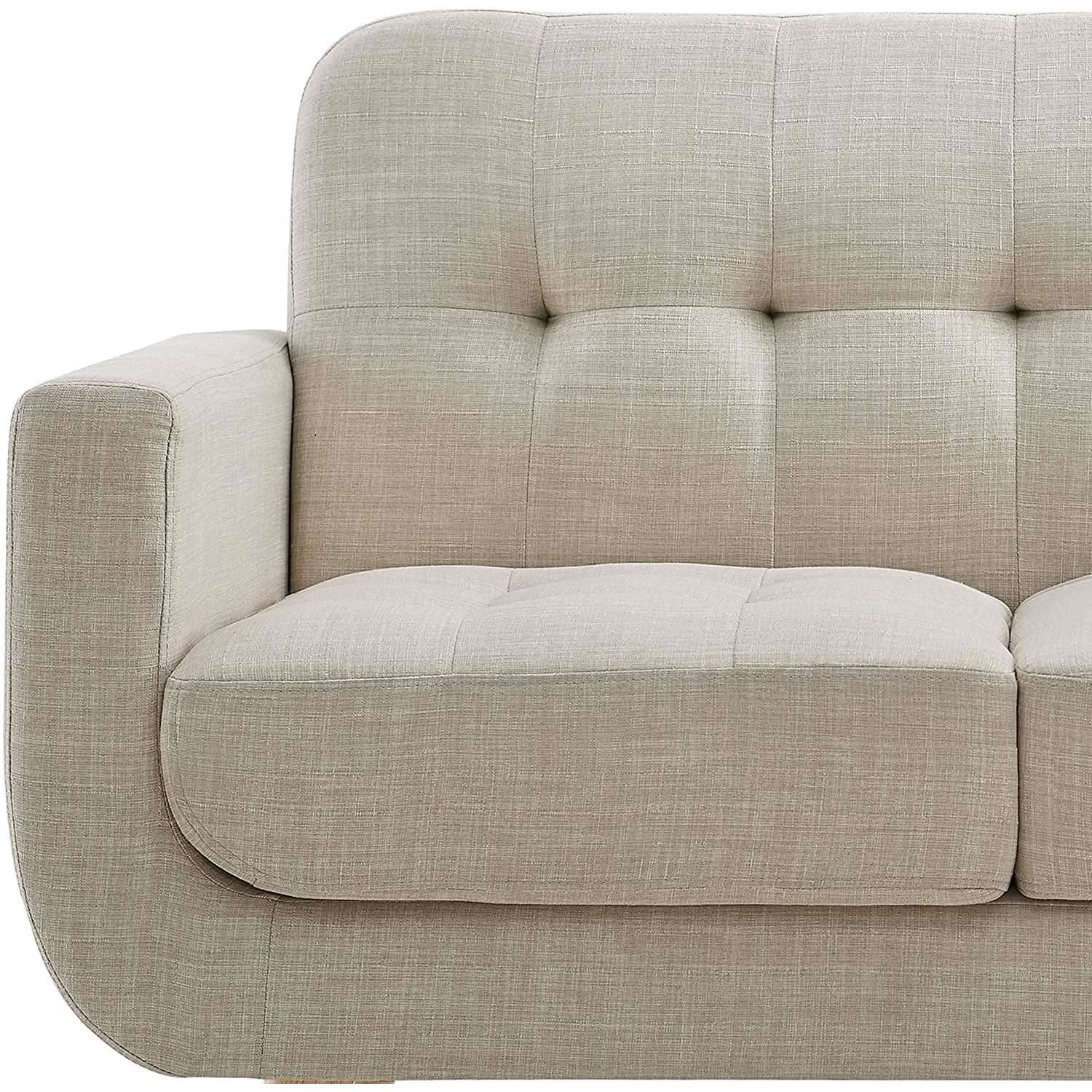 Beige Accent Armchair For Living Room Modern Design