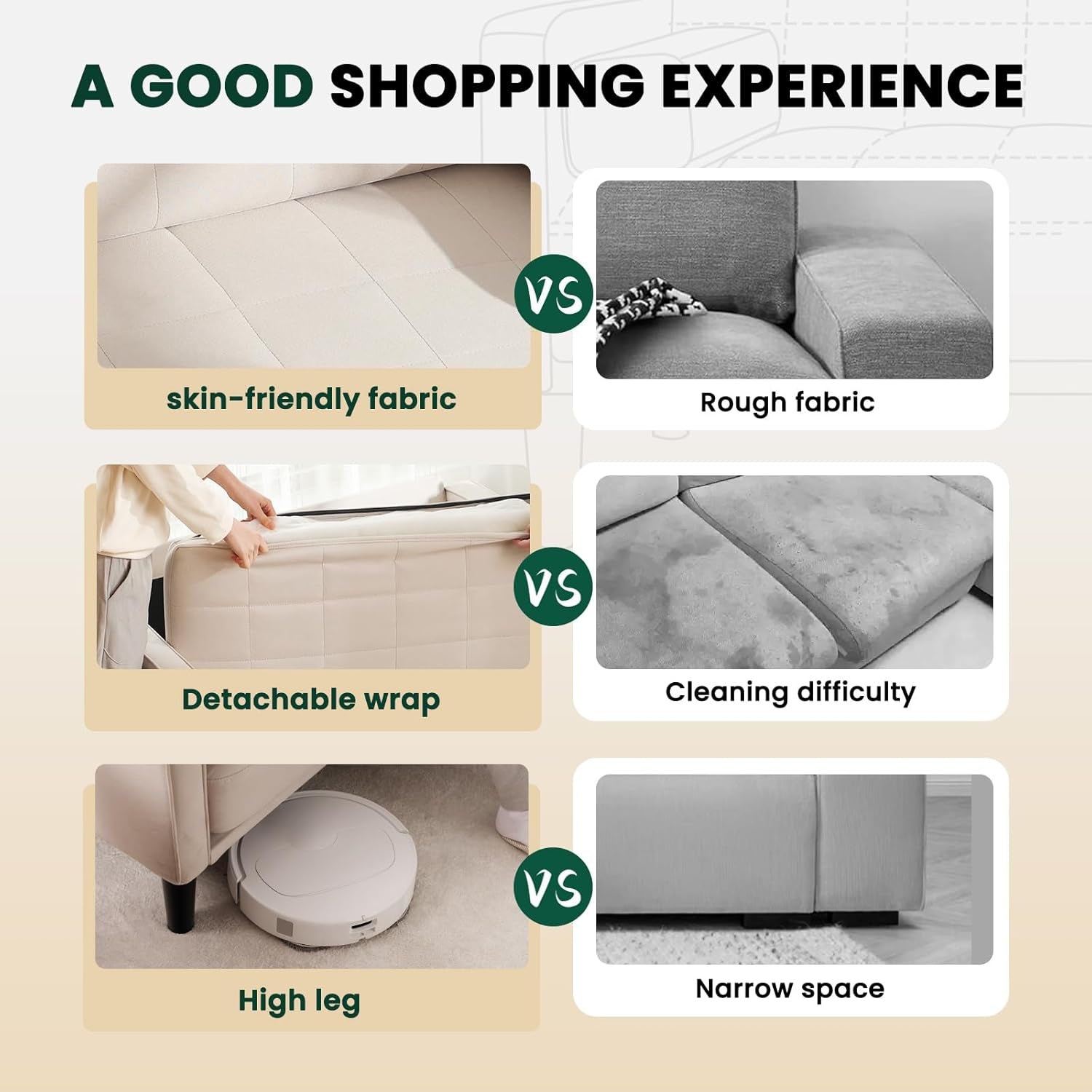 Beige Comfy Loveseat Sofa Ideal For Small Spaces