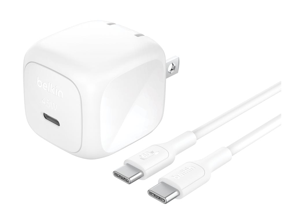 Belkin 45W Fast USB-C Wall Charger with 1M Cable for Smartphones