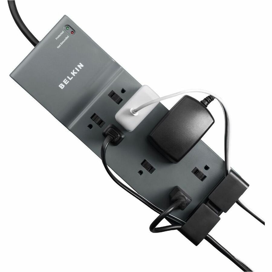 Belkin 8 Outlet Home/Office Surge Protector With Telephone Protection - 8 x AC Power -